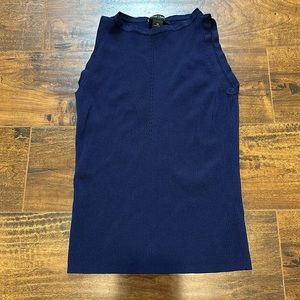 Navy White House Black Market XS ribbed tank top